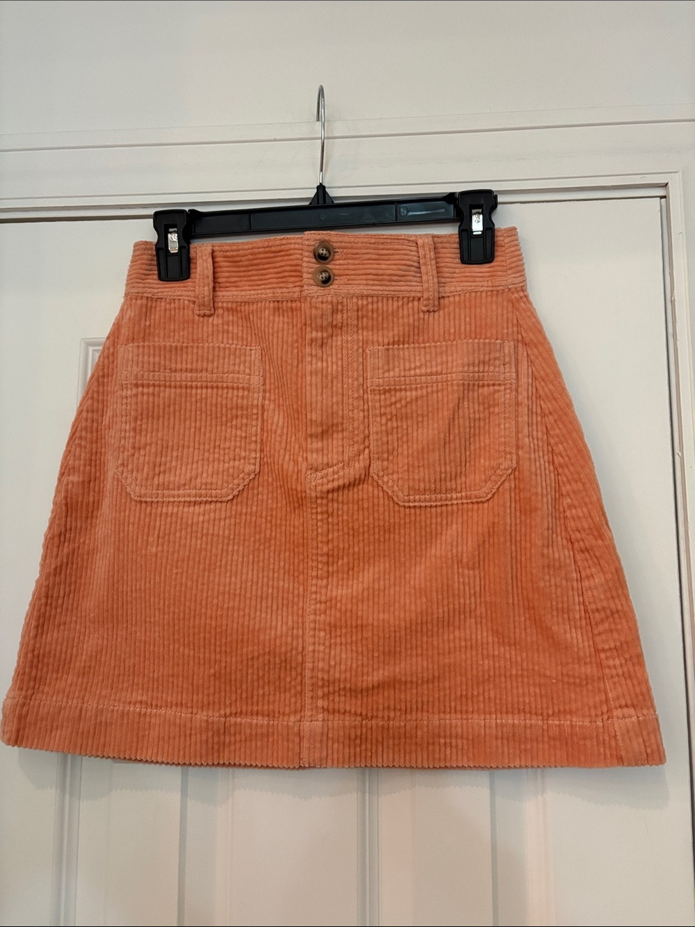 NWT Madewell Corduroy A-Line Mini Skirt in Tinted Blush